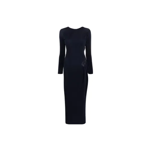 GIORGIO ARMANI Long-Sleeved Dresses Women's Dark Blue