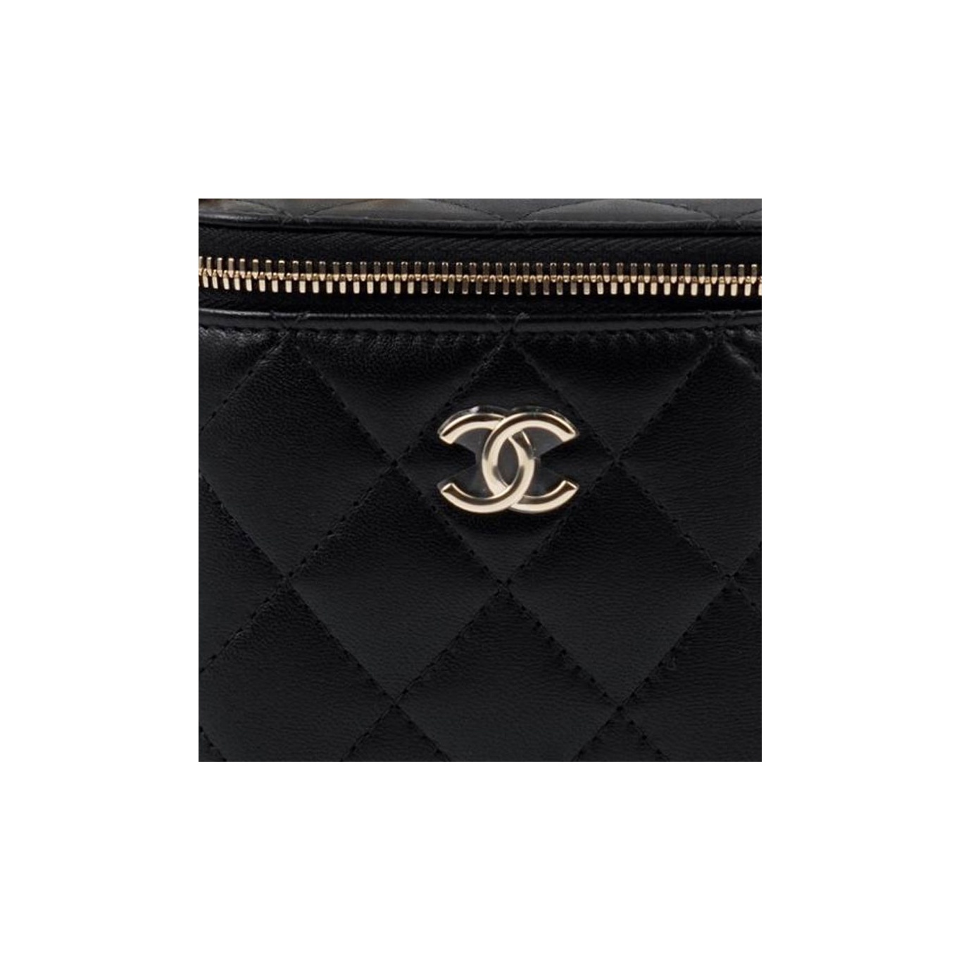 Chanel Black 2.55 Reissue Croc Embossed Leather Graffiti Print Large O-Case  Zip Large Pouch | Yoogi's Closet