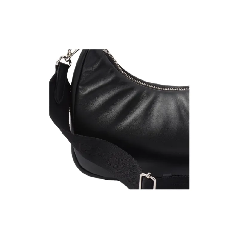 PRADA Padded Nappa Leather Re Edition Shoulder Bag Black-3