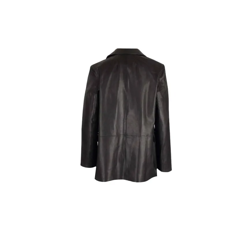 THEORY Leather Jackets Women's Black-1