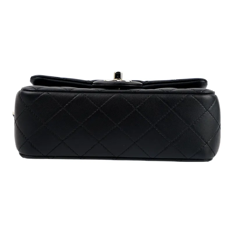 CHANEL Classic Flap CF23C Early Spring Sheepskin Shoulder Bag, Crossbody Bag Women's Black-3