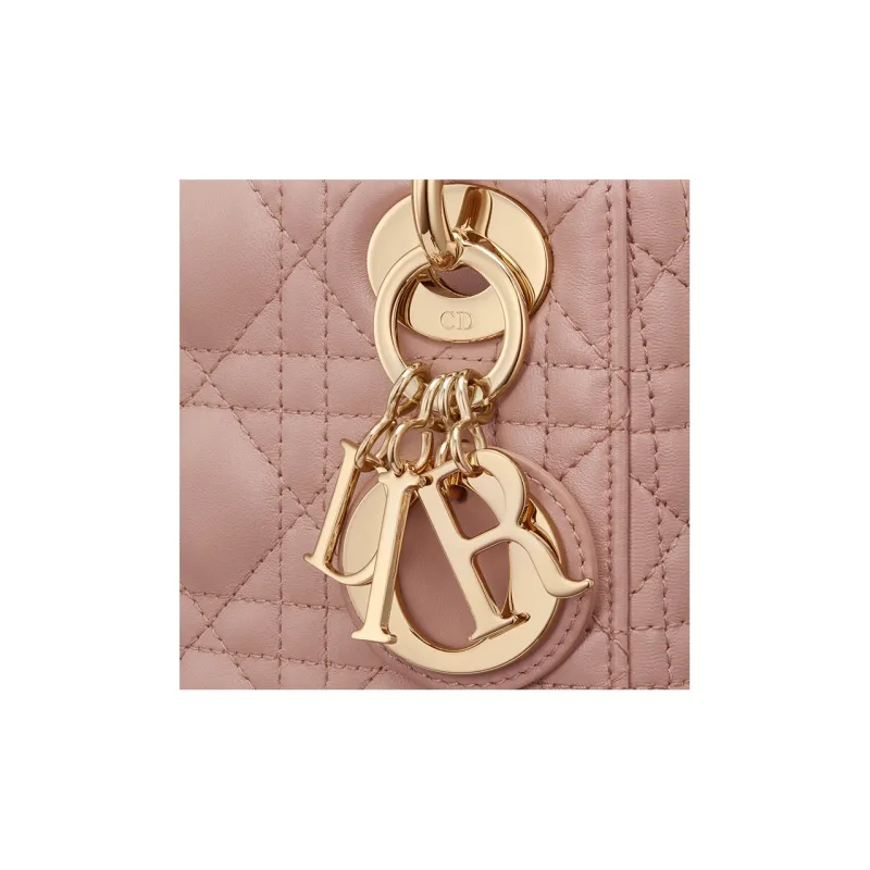DIOR Lady Dior Sheepskin Shoulder Bag, Crossbody Bag, Handbag Mini Women's Crimson-5