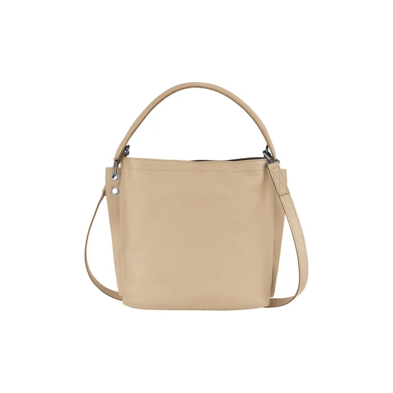 LONGCHAMP 3D Calfskin With Sheepskin Handbag, Shoulder Bag, Crossbody Bag Women's Beige-2