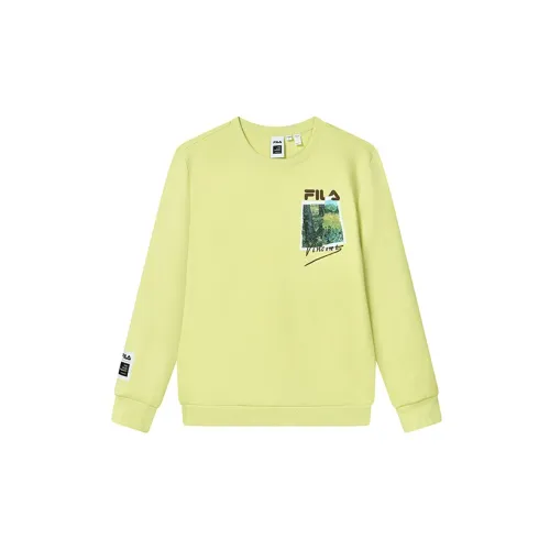 FILA Van Gogh Museum 2.0 Sweatshirts Men Bright Green Yellow