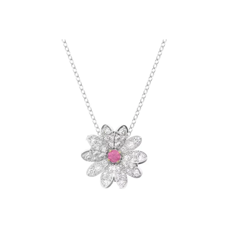 Swarovski Eternal Flower Metal Necklaces Women's-0