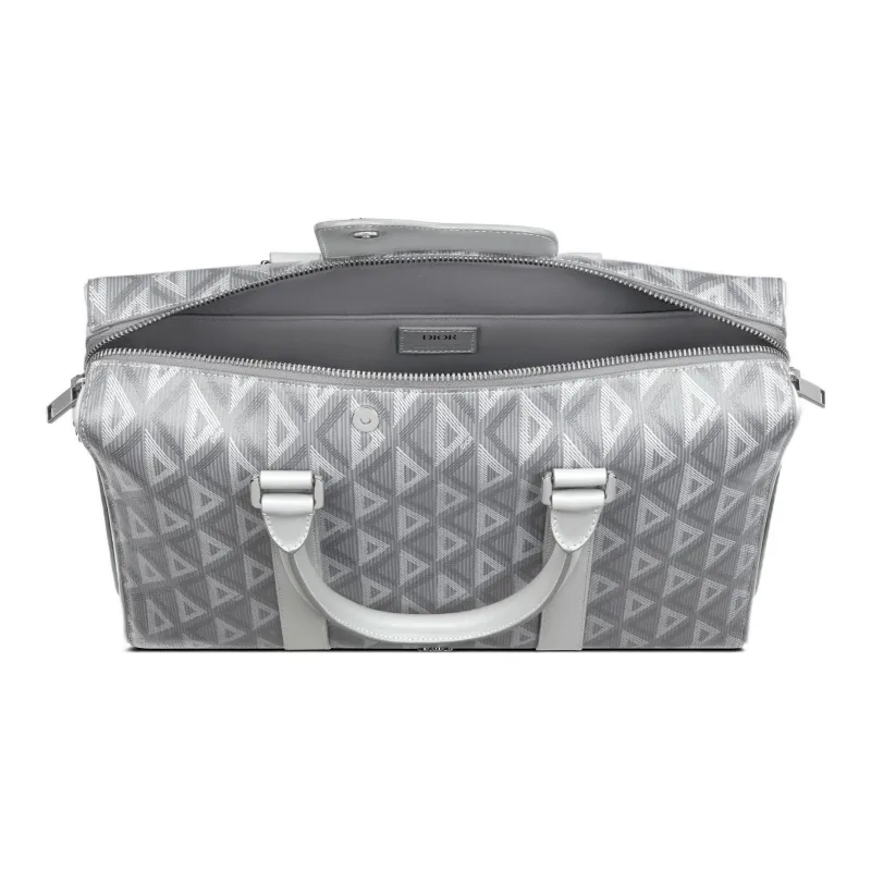 DIOR Lingot Canvas With Leather Detail Briefcase, Shoulder Bag, Crossbody Bag, Handbag Men's Gray-3