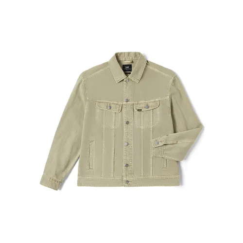 Lee Denim Jackets Men Light Khaki