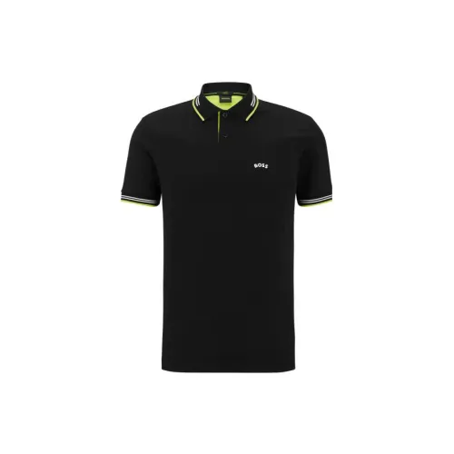 HUGO BOSS Polo Shirts Men Black