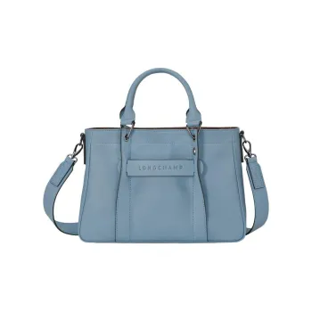 LONGCHAMP 3D Calfskin With Sheepskin Accents Shoulder Bag Crossbody Bag Handbag Small Size Women's Dark Gray