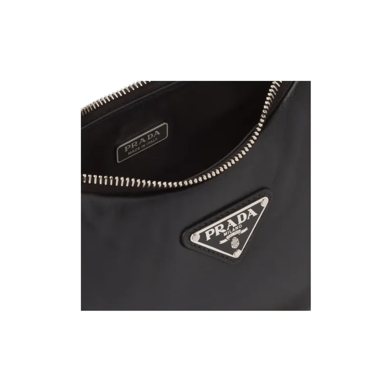PRADA Padded Nappa Leather Re Edition Shoulder Bag Black-5