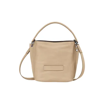 LONGCHAMP 3D Calfskin With Sheepskin Handbag, Shoulder Bag, Crossbody Bag Women's Beige