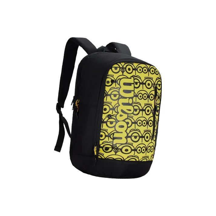 Wilson Minions, Collaboration Polyester Backpack Large Size Unisex Yellow-4