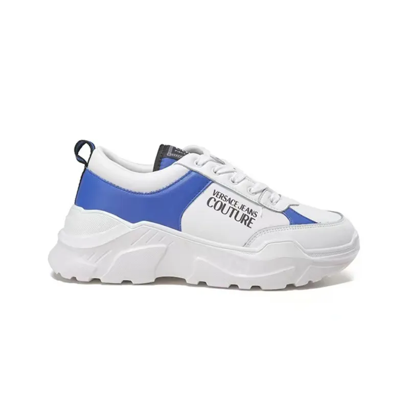 VERSACE JEANS Versace Low Top Sports Casual Shoes Men's White Blue-1
