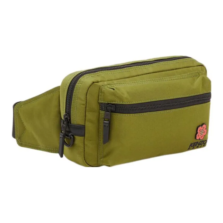 KENZO Nylon Shoulder Bag Crossbody Bag Fanny Pack Regular Men's Khaki-0