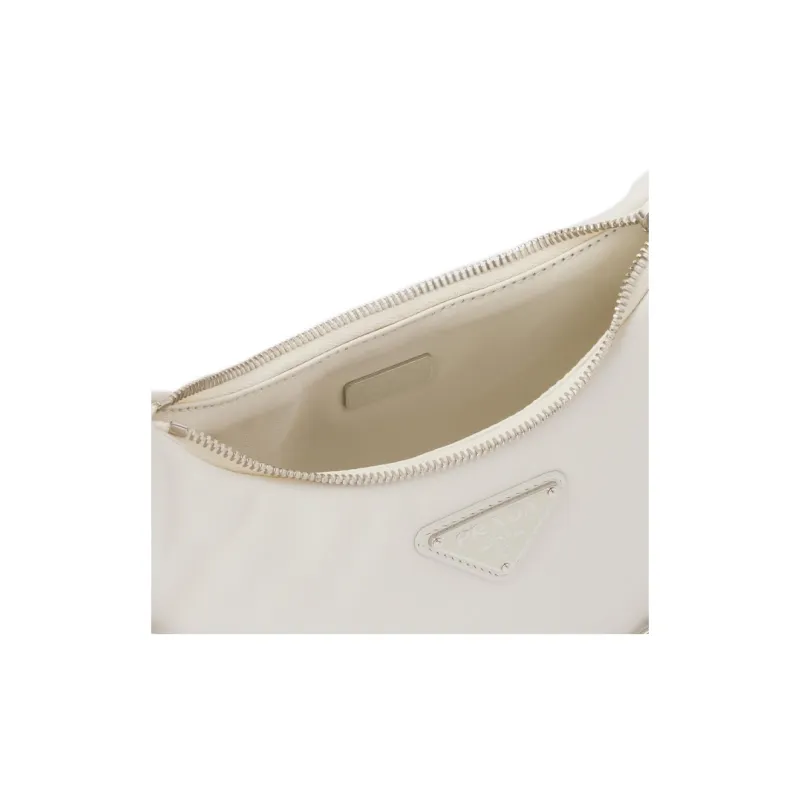 PRADA Re-Edition Nappa Leather Crossbody Bag Shoulder Bag Women's White-5