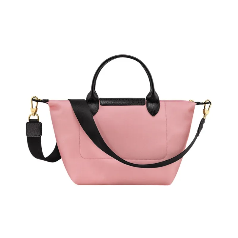 LONGCHAMP Cow Leather Trim Shoulder Bag Crossbody Bag Handbag Small Size Women's Pink-2