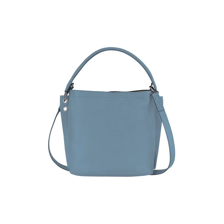 LONGCHAMP 3D Calfskin With Sheepskin Trim Shoulder Bag, Crossbody Bag, Handbag Women's Dark Gray-2