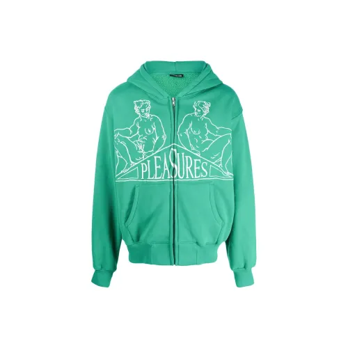 PLEASURES Sweatshirts Men Green