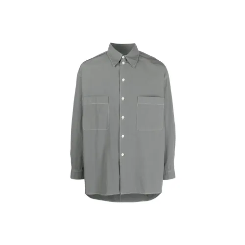 Lemaire Shirts Men Gray