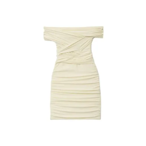 Alexander Wang Short-Sleeved Dresses Women's Apricot Cream