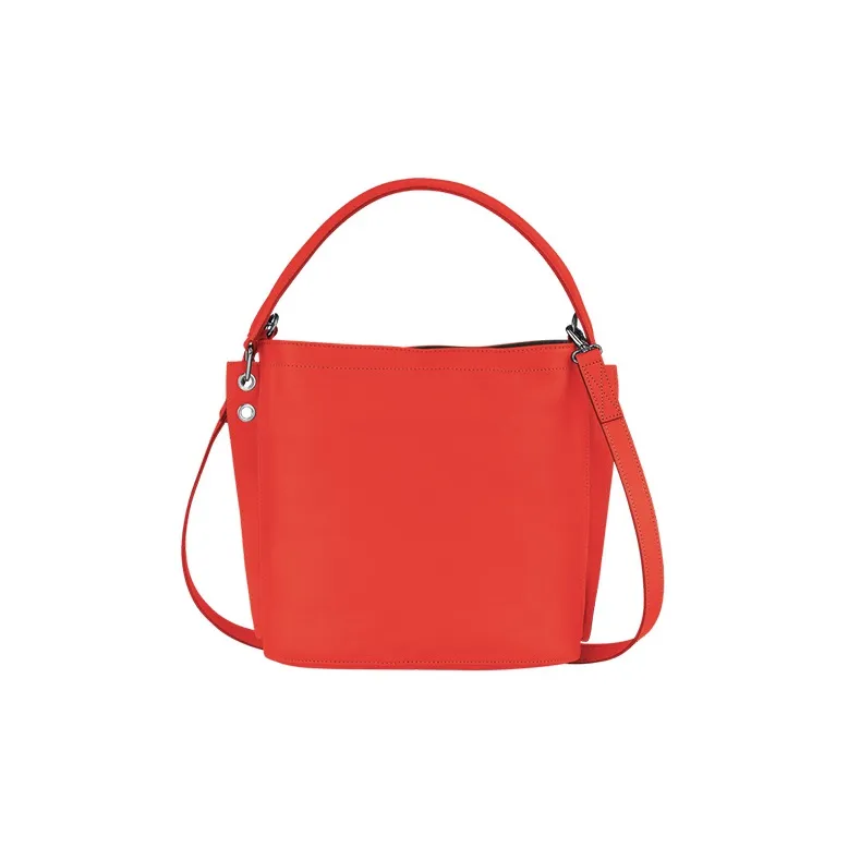 LONGCHAMP 3D Cow Leather With Sheepskin Trim Handbag Shoulder Bag Crossbody Bag Women's Orange-2