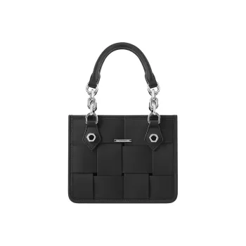 BABAMA Microfiber Synthetic Leather Hole Bag Tote Bag Shopping Bag Handbag Mini Women's Multicolor