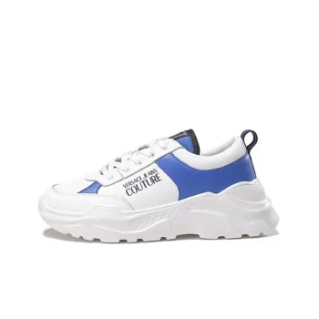 VERSACE JEANS Versace Low Top Sports Casual Shoes Men's White Blue