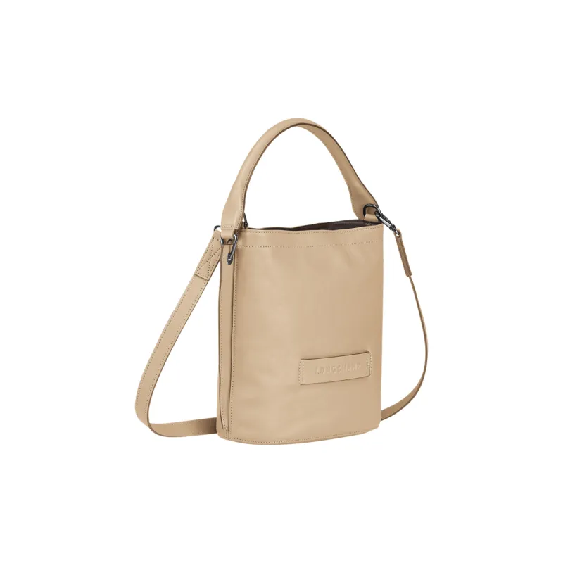 LONGCHAMP 3D Calfskin With Sheepskin Handbag, Shoulder Bag, Crossbody Bag Women's Beige-1