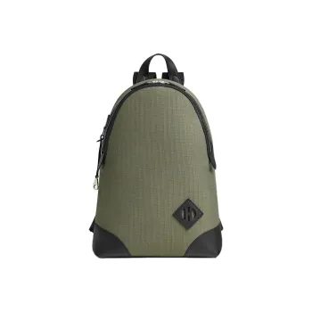 HERMES Nouveau Sac A Dos T&C Bivouac Canvas With Swift Leather Backpack Men's Khaki/Black