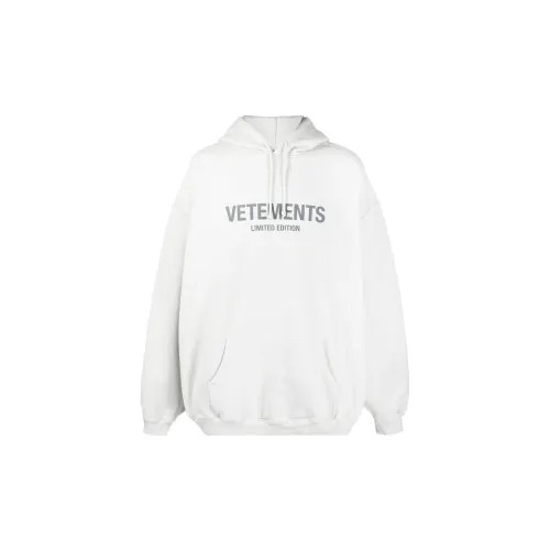 Vetements Sweatshirts Men Gray White