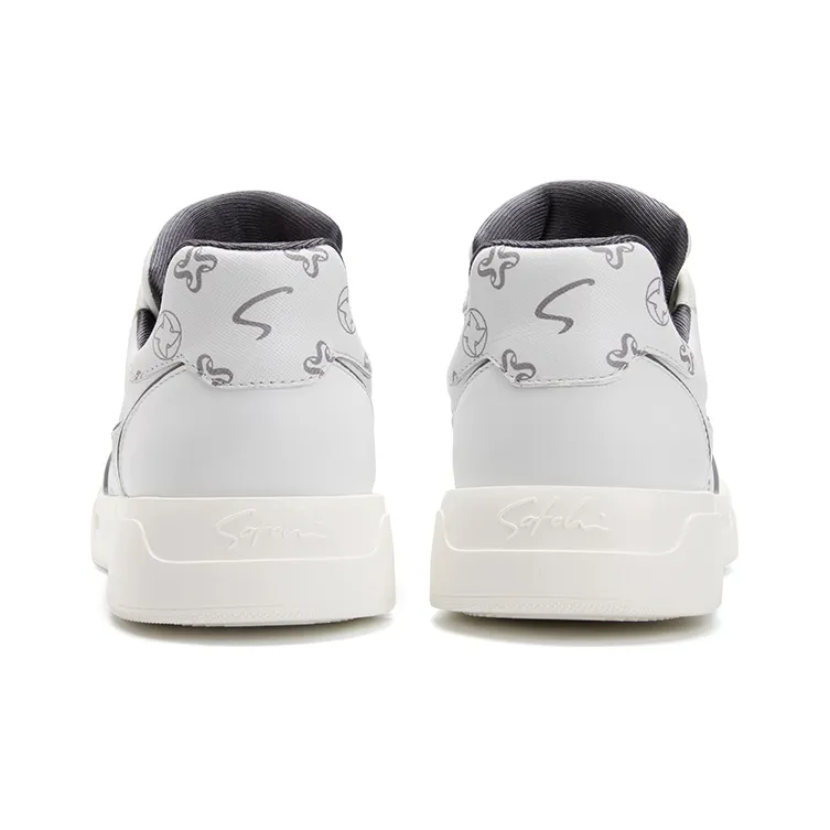 Satchi Low Top Stylish Skateboarding Shoes Men's White-4