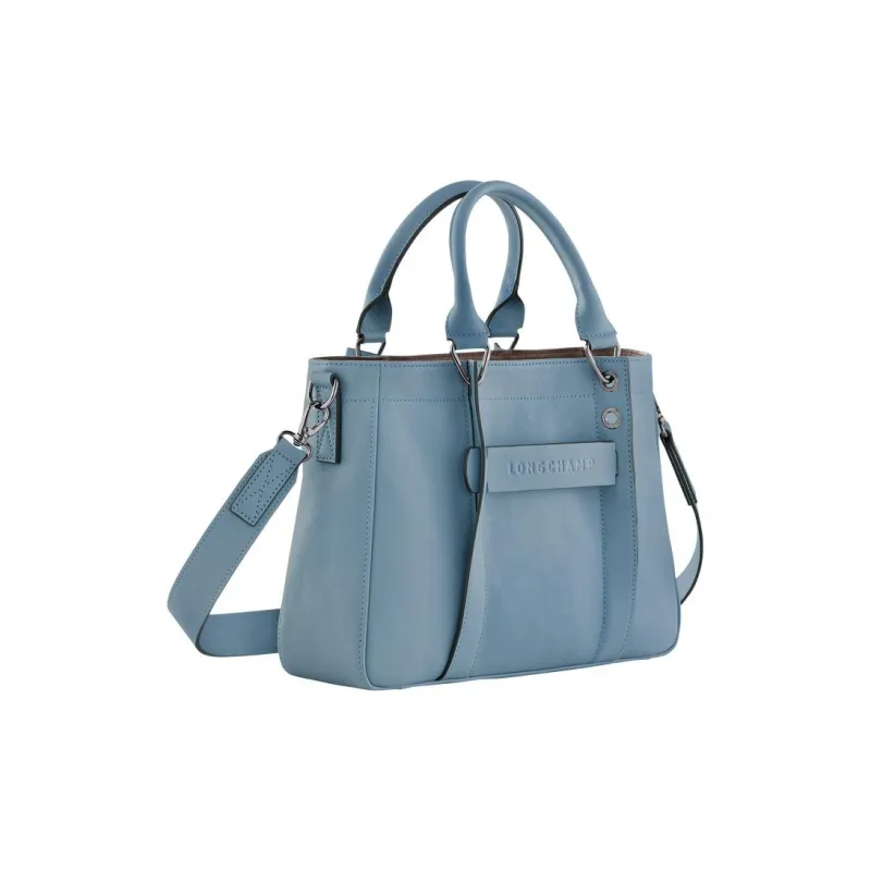 LONGCHAMP 3D Calfskin With Sheepskin Accents Shoulder Bag Crossbody Bag Handbag Small Size Women's Dark Gray-2