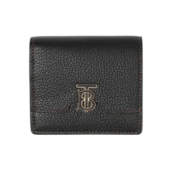 Burberry Calfskin Wallet Regular Women's Black