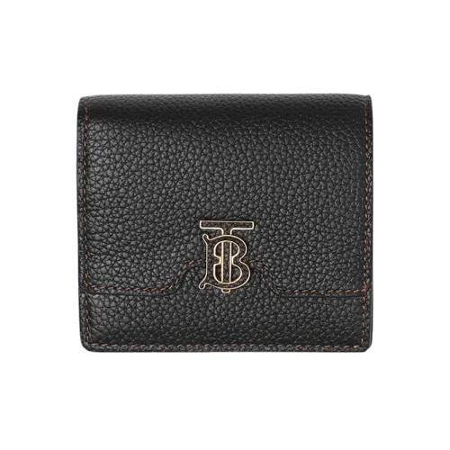 Burberry Calfskin Wallet Regular Women's Black