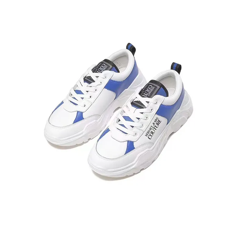 VERSACE JEANS Versace Low Top Sports Casual Shoes Men's White Blue-2