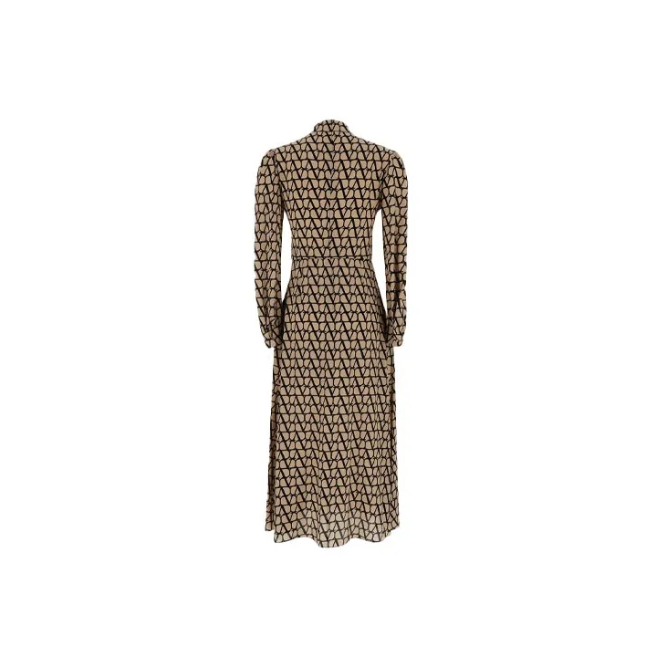 Valentino Long-Sleeved Dresses Women's Yellow-1