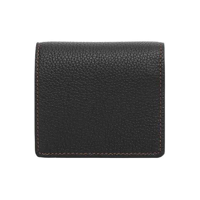 Burberry Calfskin Wallet Regular Women's Black-2