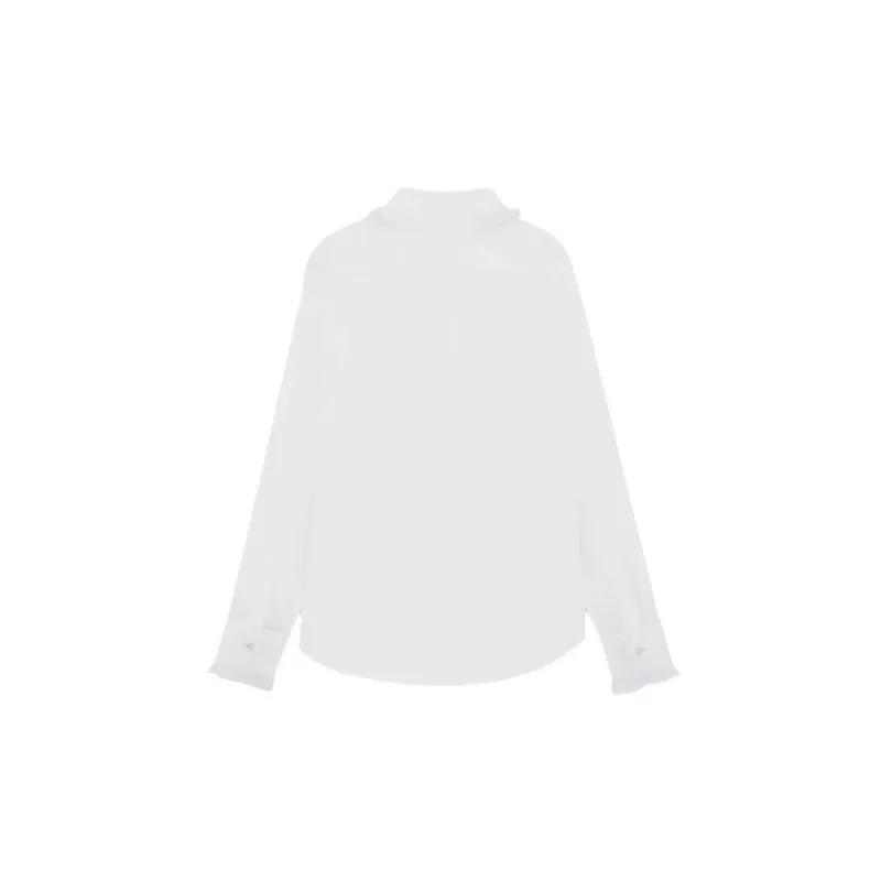 SAINT LAURENT Ruffled Button-Up Shirt-1