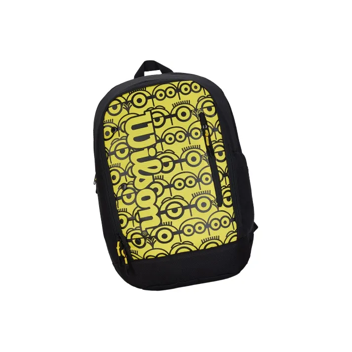 Wilson Minions, Collaboration Polyester Backpack Large Size Unisex Yellow-3