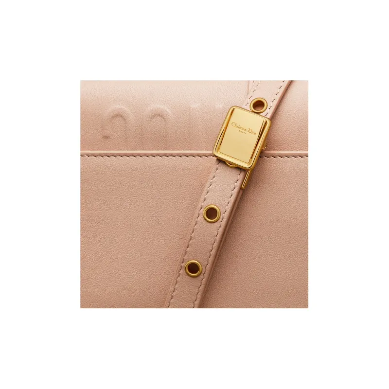 DIOR 30 Montaigne Smooth Calf Leather Shoulder Bag Crossbody Bag Women's Nude Pink-5