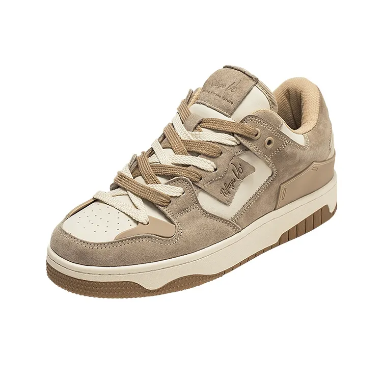 RIFUGIO VO' Stylish Skateboarding Shoes Unisex Light Khaki-2