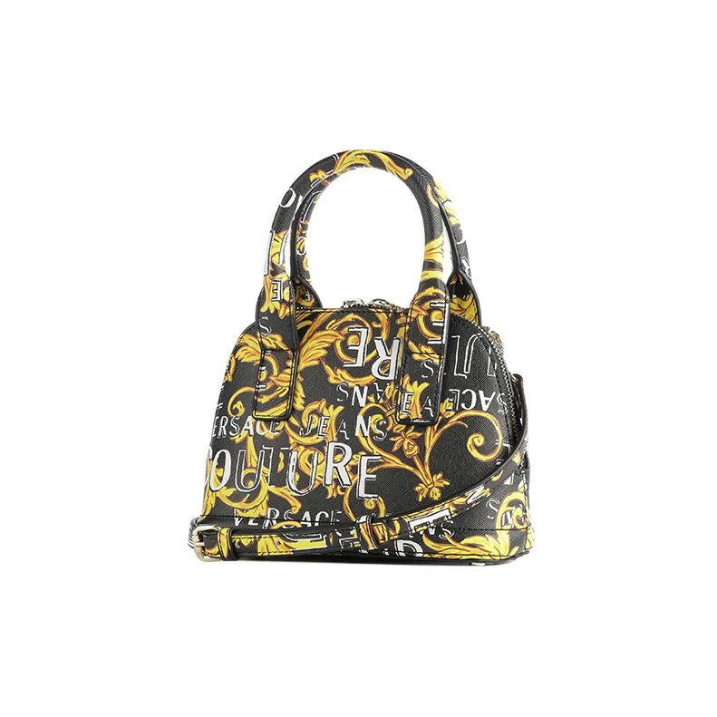 VERSACE JEANS COUTURE Polyester Shoulder Bag, Crossbody Bag, Handbag Women's Black-1