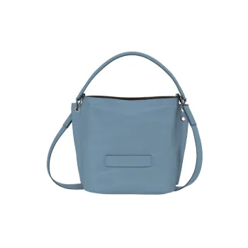 LONGCHAMP 3D Calfskin With Sheepskin Trim Shoulder Bag, Crossbody Bag, Handbag Women's Dark Gray
