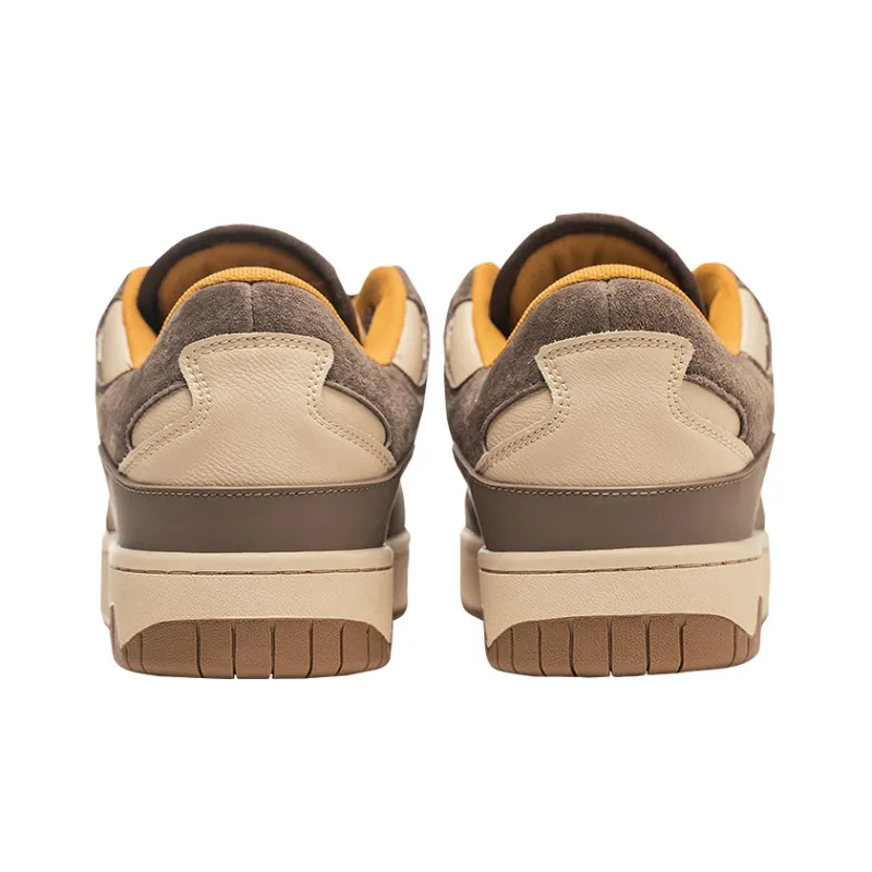 RIFUGIO VO' Skateboard Shoes Unisex Low Top Coffee-4