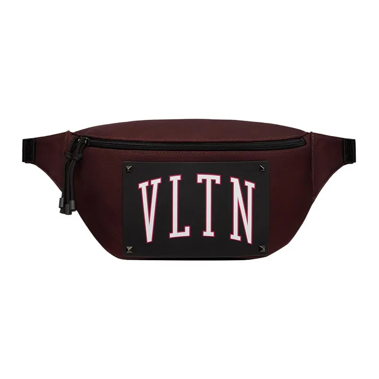 Valentino VLTN Nylon Shoulder Bag, Fanny Pack Men's Red/Black-0