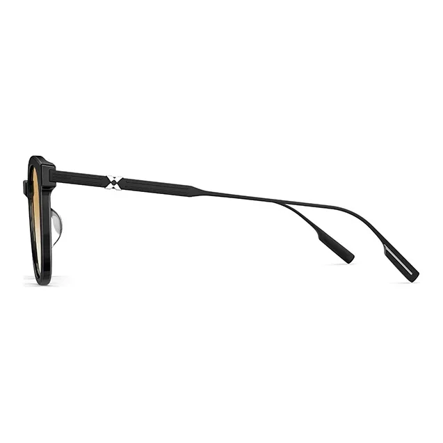 MOLSION Plate Frame Square Sunglasses Men's Multicolor-5