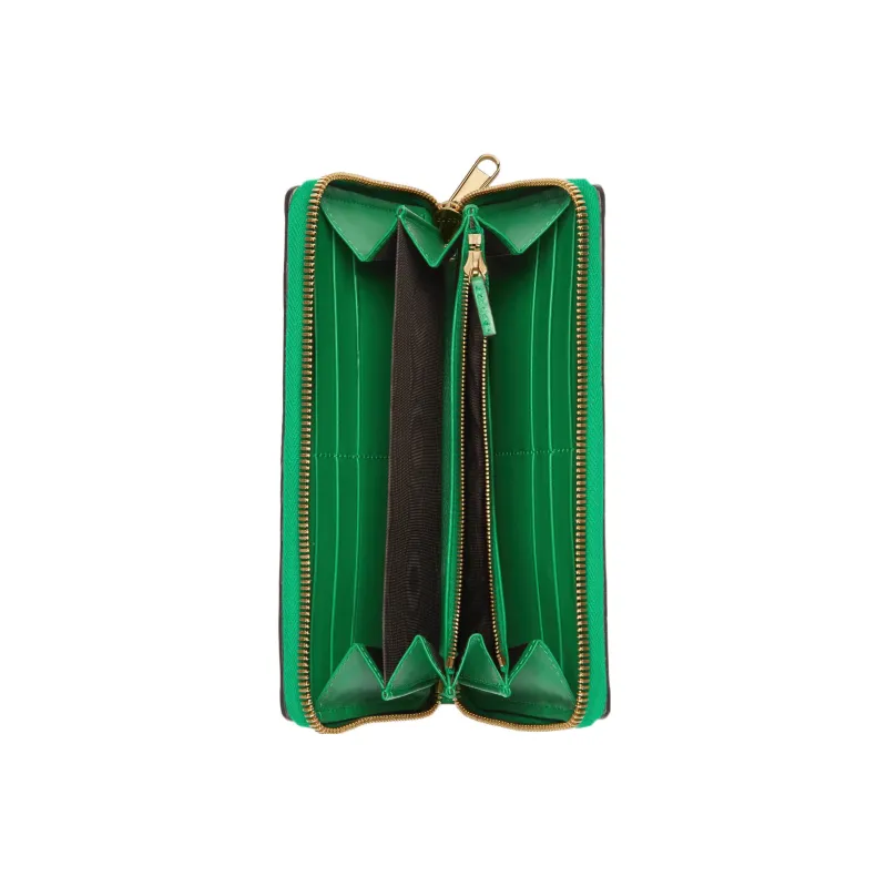 GUCCI GG Matelassé Leather Coin Purse Clutch Wallet Small Size Women's Green-3