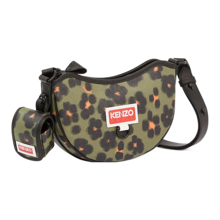 KENZO Leather With Polyurethane Crossbody Bag, Shoulder Bag Women's Green-2