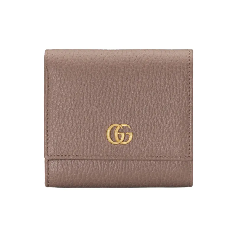 GUCCI GG Marmont Leather Wallet Women's Pink-0