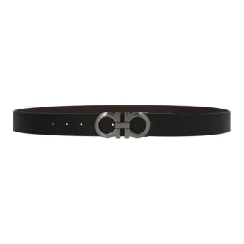 FERRAGAMO Casual Fashion Smooth Buckle Men's Width  3.5cm